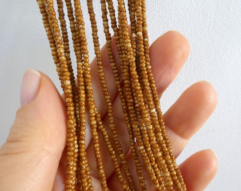 brown seed bead necklace, Boho Necklaces - Gifts for Women , bohemian necklace, brown jewelry image 4