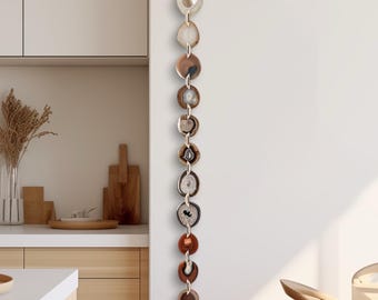 Brazilian Agate Wall Hanging, 60 Inch Custom Long Garland, Statement Boho, Made to Order
