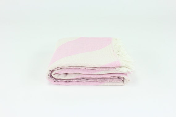 Oversized Beach Towel Turkish Cotton Striped Peshtemal Fouta for Bath Gym,Beach