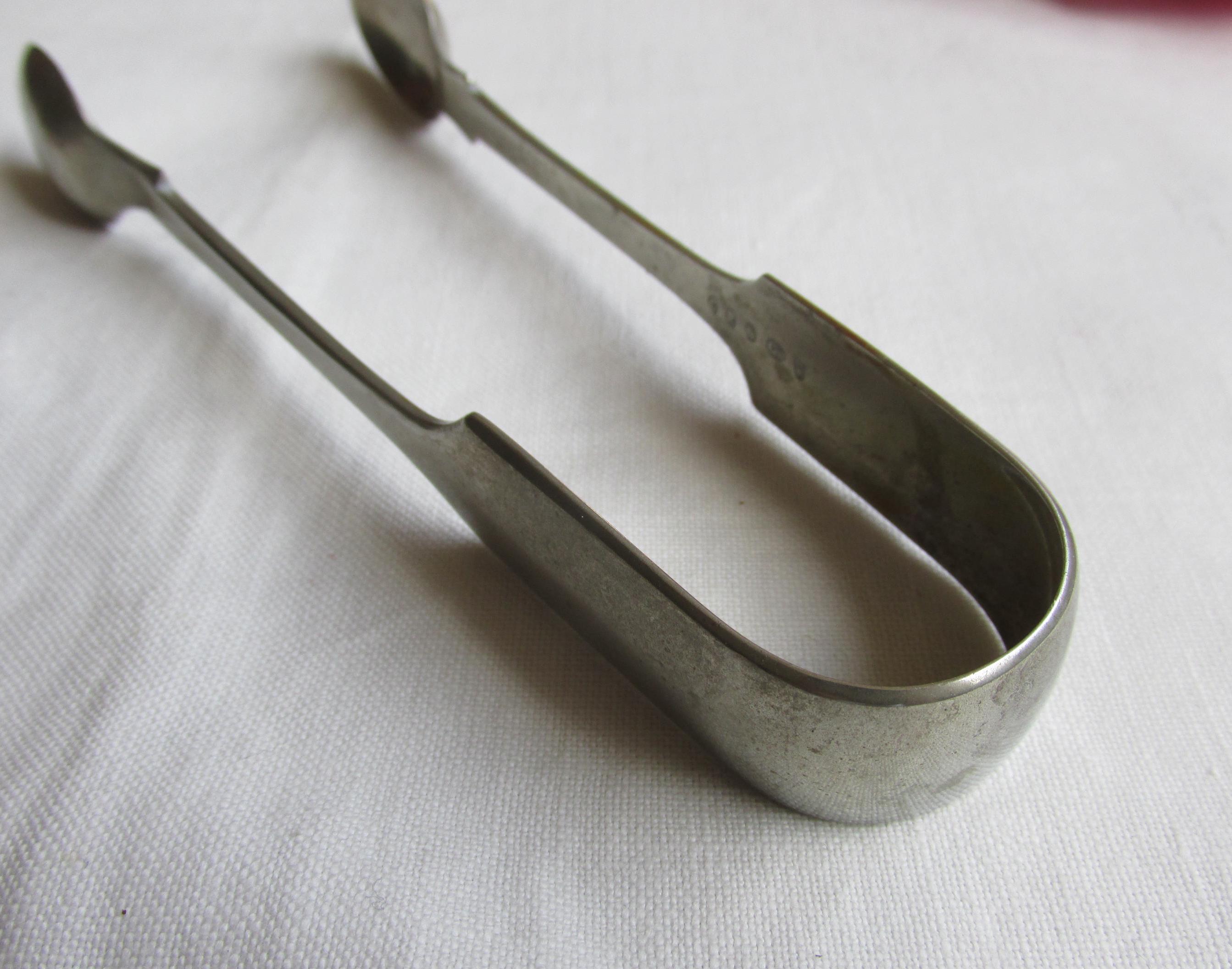 英国製シェフィールドシルバープレートのシュガートング