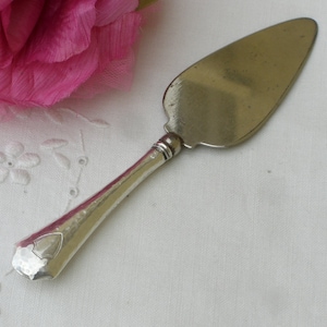 Cheese Server with Sterling Silver Handle - Vintage