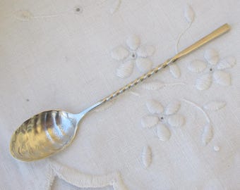 Condiment Spoon - Sterling Silver Souvenir Spoon for Chicago - Vintage