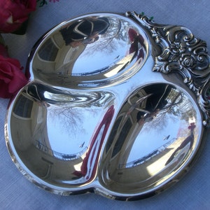 Dish - Bon Bon Dish in Silver Plate by Wallace - Vintage
