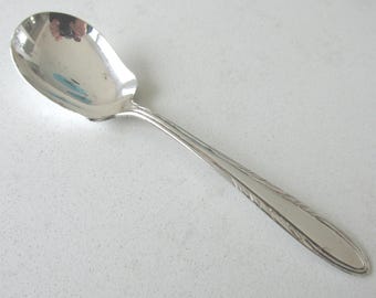 Sugar Spoon in "Flame" Silver Plate Pattern - Vintage