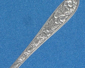Servidor de gelatina de plata con diseño "Met Rose" - Vintage