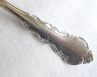 Teaspoons - Set of 3 Silver Plate Teaspoons in "Dresden Rose" Pattern - Vintage