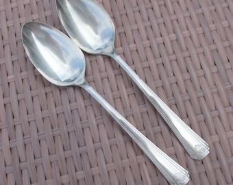 Tablespoons X 2 in "Skyline / Skycrest"  Silver Plate Pattern - Vintage