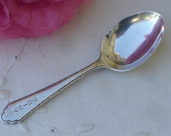 Baby's Spoon - Sterling Silver "William & Mary" - Vintage