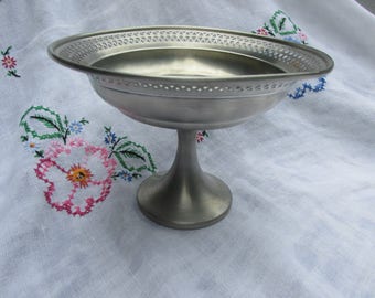 Compote - Pewter - WEB Pewter - Vintage