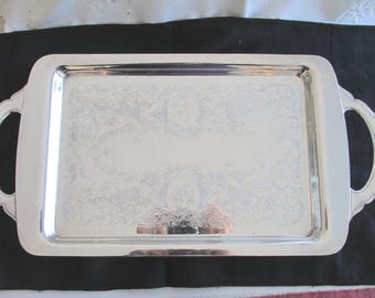 Silver Plate Tray by Lunt - Vintage - Free Shipping