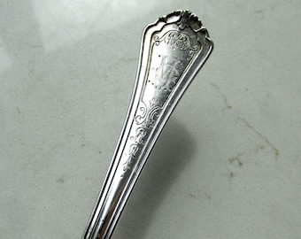 Tablespoon in "Westwood" Silver Plate Pattern with Monogram - Antique