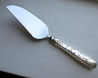 Cheese Knife by Tiffany with Sterling Silver Handle "Audubon" - Vintage - Free Shipping