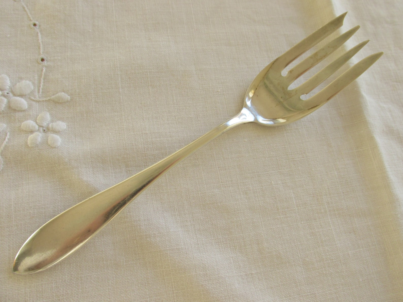 Serving Fork Sterling Silver Serving Fork john Winthrop Antique Free