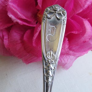 Teaspoons X 3 in Sterling Silver &quot;Wyndham&quot; Pattern with &quot;D&quot; Monogram - Antique - Free Shipping