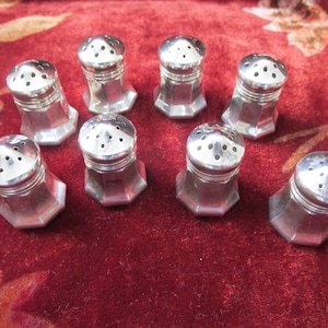 Cartier Salt Shakers X 8 in Sterling Silver in Original Box - Vintage - Free Shipping