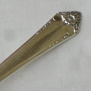 Forchetta per salumi o da portata con motivo piatto in argento "Starlight" - Vintage