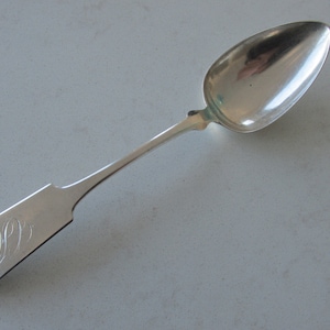 Coin Silver Tablespoon - Antique - Free Shipping