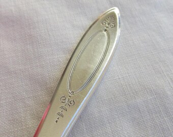 Tablespoons - Set of 2 Silver Plate "Adam" Serving Spoons - Vintage