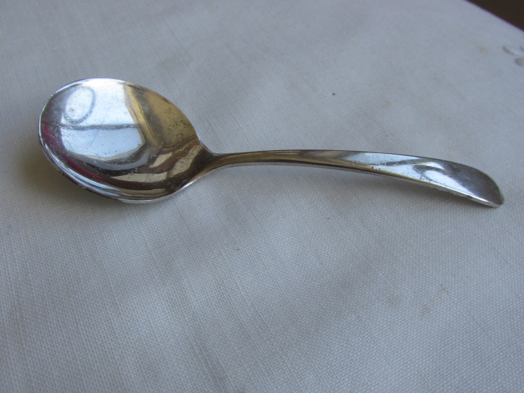 Mayonnaise Spoon Italian Silver Plate Vintage Etsy