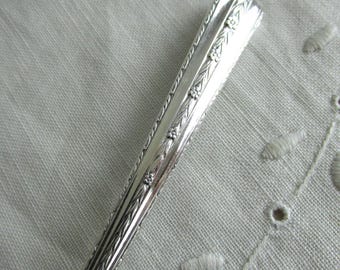 Tenedor para mariscos o cócteles con diseño "Roseanne" en plata - Vintage
