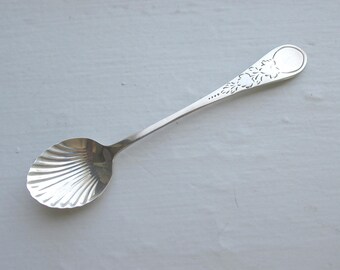 Vintage Gorham Sterling Silver Mustard Spoon - 'Revere' Pattern