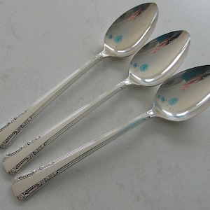 Vintage Silver Plate Spoons - Del Mar Pattern - 1881 Rogers - Set of 3