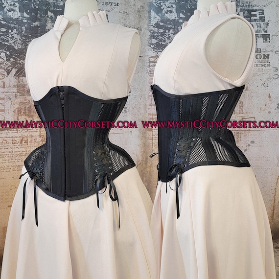 MCC-44L With Hip Ties, Zipper/cotton/black Sport Mesh