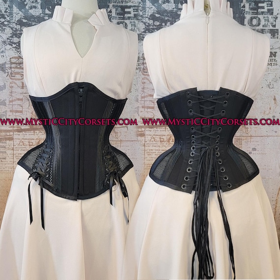 MCC-44L With Hip Ties, Zipper/cotton/black Sport Mesh