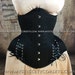 New MCC-127 'plus size' wide hips Corset Black cotton underbust corset waisttraining tightlacing Steel Boned MystiC City Corsets 