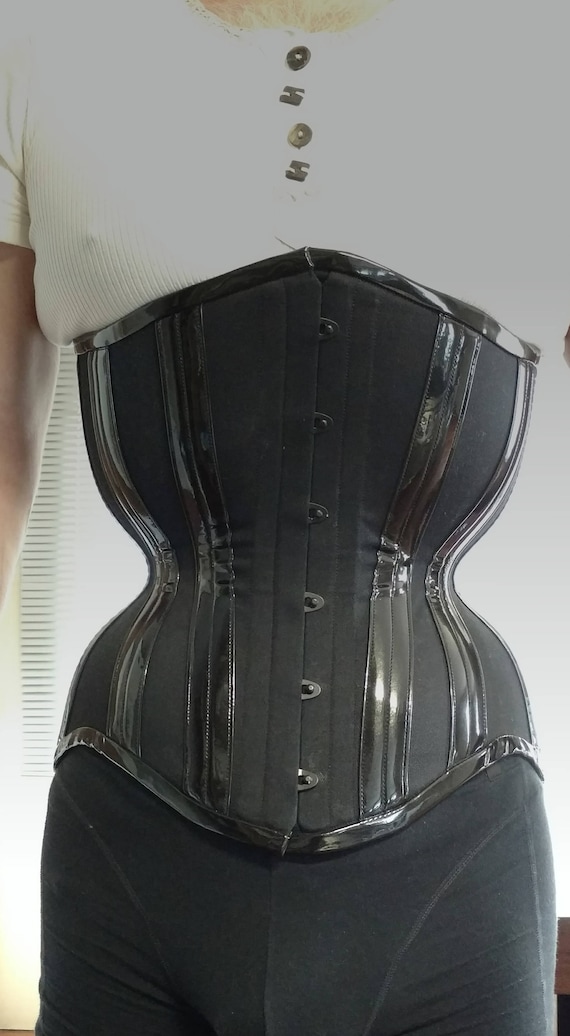 Buy New MCC 90 Black Satin Black Sport Mesh Underbust Long Line Tightlacing Waist Training Corset Mystic City Corsets Online in India Etsy