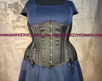 New MCC-83 plus size corset mesh underbust corset waisttraining tightlacing MystiC City Corsets