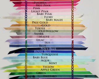 Double Faced Satin Ribbon 5/8&quot; wide - 8meters - corset lacing MystiC City Corsets