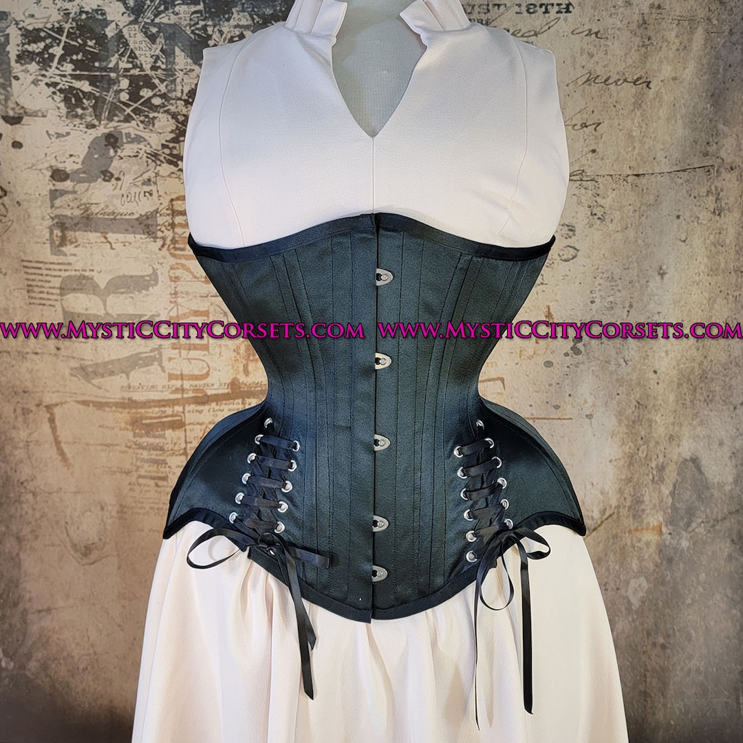 ［GGacakedy］DOES-U Slim corset Sサイズ Gold PVC Corset Waist Trainer Double Steel Boned Corset Women's