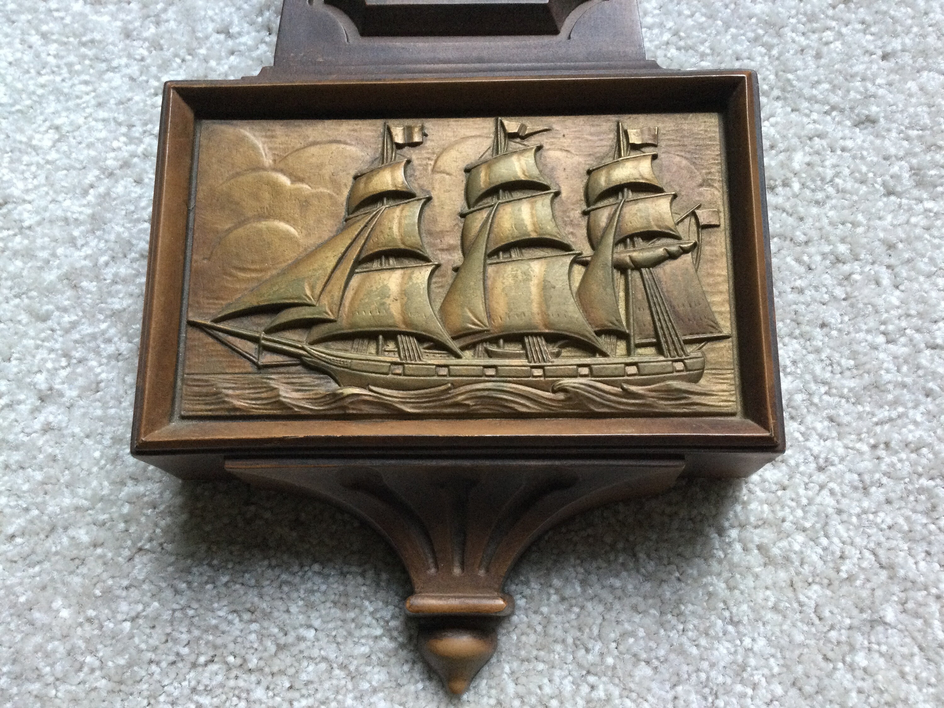 Vintage Syroco 8 Day Wall/banjo Clock With Eagle Top - Etsy