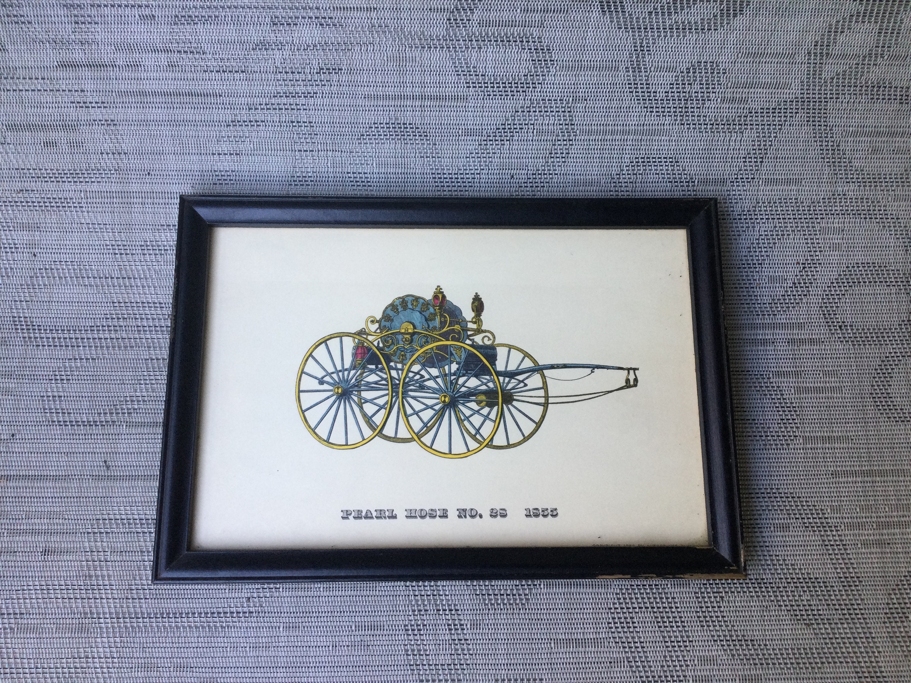 Vintage Fire Truck Prints Etsy