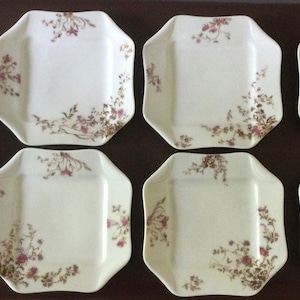 7 Vintage Haviland and Co. Limoges Napkin Fold Dessert Plates