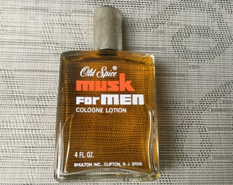 Vintage Old Spice Musk. Cologne Lotion.