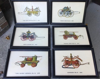 Vintage Fire Truck Prints