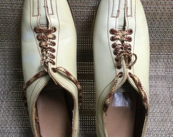 Leather Bowling Casual Shoes 
