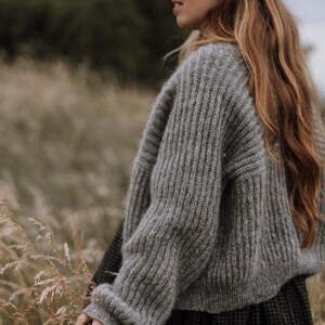 Nordlig Cardigan - PDF KNITTING PATTERN - patrón de punto - cárdigan brioche