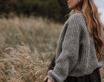 Nordlig Cardigan - PDF KNITTING PATTERN - knit pattern - brioche cardigan