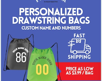 Custom Nylon Drawstring Bag – Personalized Design, Gym Sack