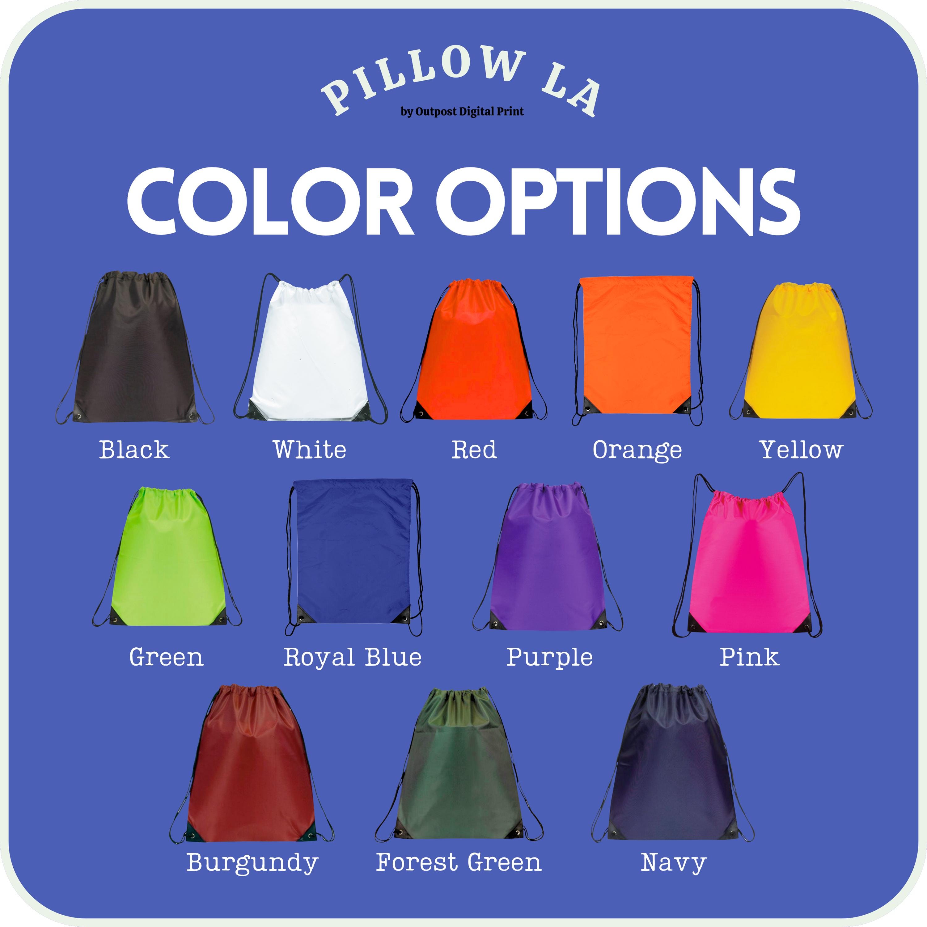 Drawstring Number Bags Personalized Nylon Drawstring Bag – Custom Names & Numbers - Etsy