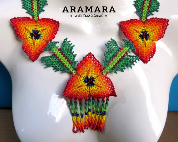 Bijoux en perles de chaquiras – Artisanat mexicain (Art Wixárika