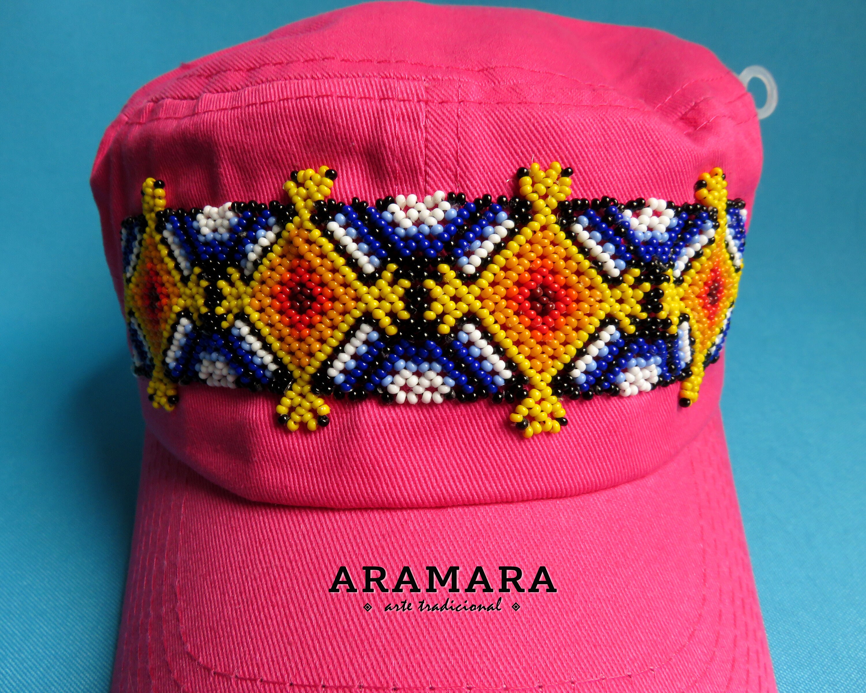 Huichol Beaded Cap Trucker hat Baseball Cap Snapback cap Etsy