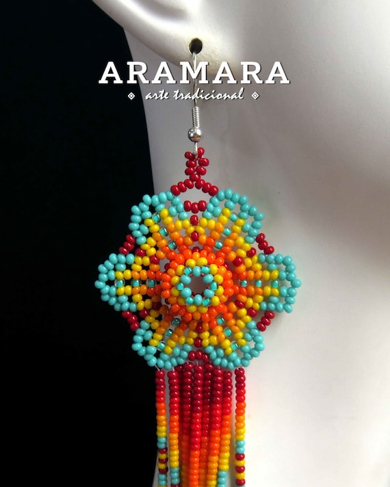 Mexican cheap flower earrings