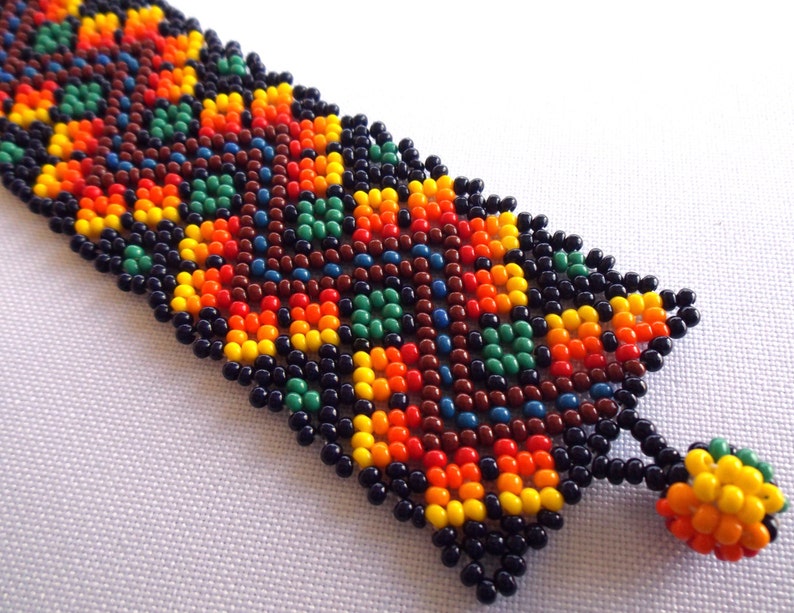 Mexican Huichol Beaded bracelet | Etsy