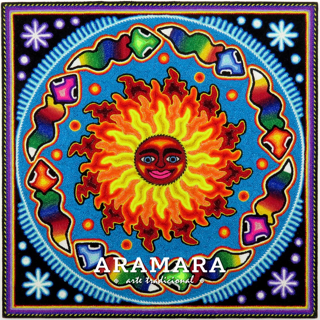 12 Huichol Painting Native Art Huichol Art Mexican Etsy