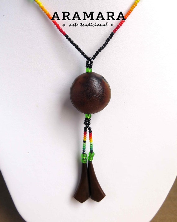 Collar mexicano Frijol Collar de de ojo Ojo de - Etsy España