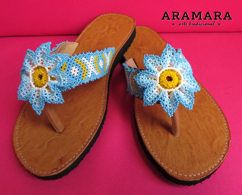 mexican flower sandals